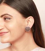 Marine silver earrings