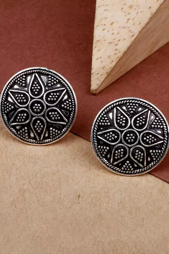 Marine silver earrings
