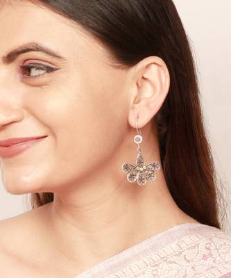 Adeena silver earrings 1