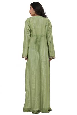 Royal Ethnic Dress Inner Jacket Dubai Moroccan Kaftan Abaya Cristal Work Dresses 4