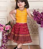 Girls party wear skirt and top set