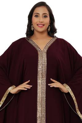 Sale!! Royal African Attire Bridesmaid Formal Wedding Dubai Moroccan Kaftan Women Dress  2