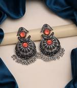 Rust color oxidised earrings