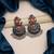 Rust color oxidised earrings