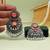 Rust color oxidised earrings