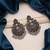 Rust color oxidised earrings