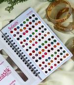 Assorted color velvet bindi book for women & girls- total pieces- 576