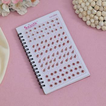 Assorted color velvet bindi book for women & girls- total pieces- 576 2