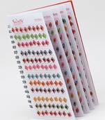Assorted color velvet bindi book for women & girls- total pieces- 960