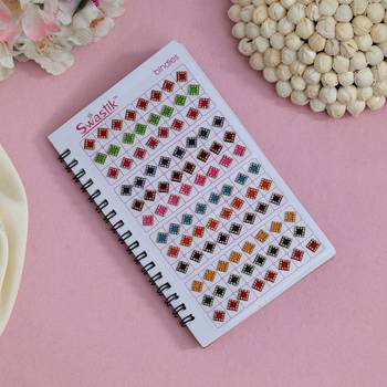 Assorted color velvet bindi book for women & girls- total pieces- 960 2