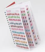 Assorted color velvet bindi book for women & girls- total pieces- 960