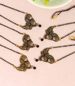 White color 5 piece of mangalsutra combo