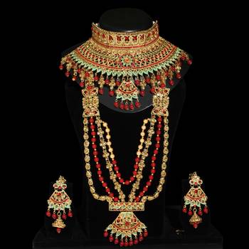 Red color kundan dulhan set 2