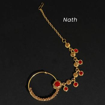 Red color kundan dulhan set 4
