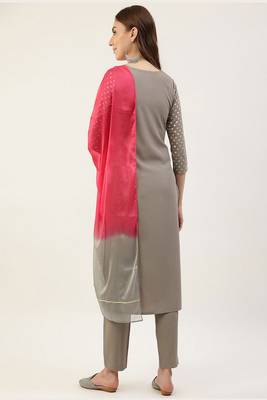 Smart Grey Colour Ethnic And Sophesticated Readymade Salwar Kameez 2
