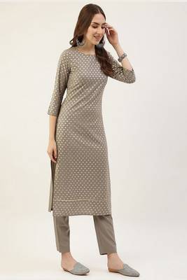Smart Grey Colour Ethnic And Sophesticated Readymade Salwar Kameez 5