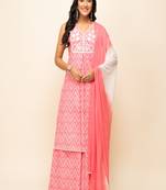 Beautiful Pink Colour Girlish Partywear Designer Dress