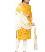 Smart Yellow Colour Printed Salwar Suit