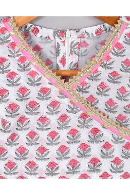White lehenga angrakha top set 3