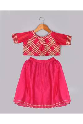 Magenta gota lehenga set 1