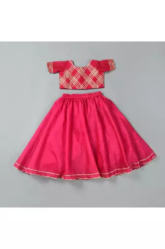 Magenta gota lehenga set