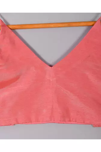 Peach sequined silk lehenga set