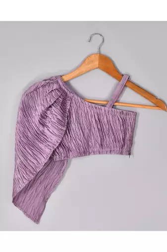 Lavender top and lehenga set