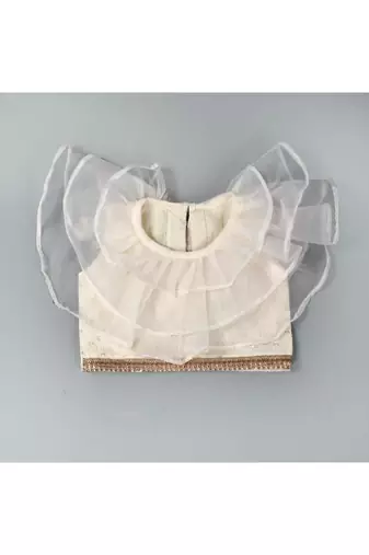 White chikankari lehenga set