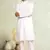 Plain cotton blend kurta pajama