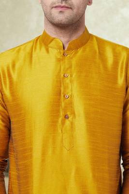 Art silk plain dhoti kurta set 5