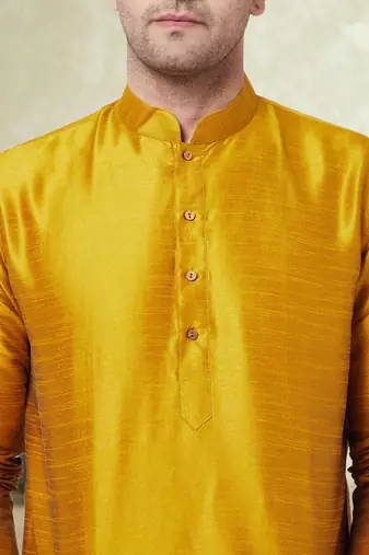 Art silk plain dhoti kurta set