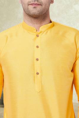 Art silk plain dhoti kurta set 5