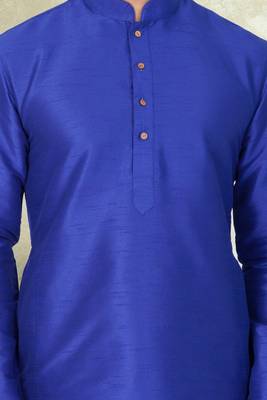 Art silk plain dhoti kurta set 3