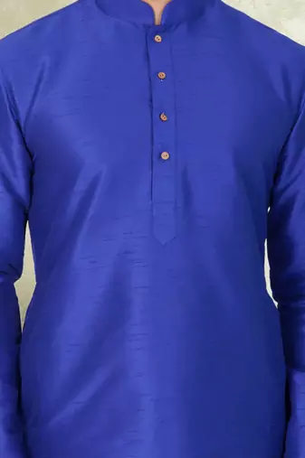 Art silk plain dhoti kurta set