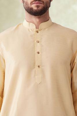 Art silk plain dhoti kurta set 4