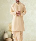 Art silk plain dhoti kurta set