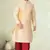 Art silk plain dhoti kurta set