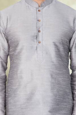 Art silk plain dhoti kurta set 3