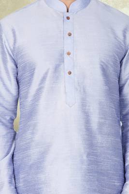 Art silk plain dhoti kurta set 3