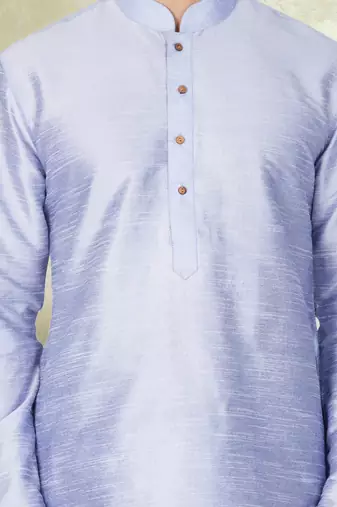 Art silk plain dhoti kurta set