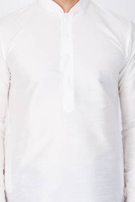 Art silk plain dhoti kurta set 3