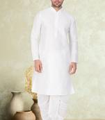 Art silk plain dhoti kurta set