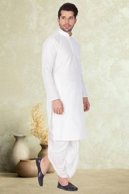 Art silk plain dhoti kurta set 2