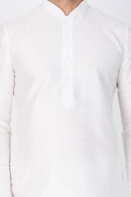 Art silk plain dhoti kurta set 3