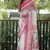 Amazingly Figure Printed White Linen Saree
