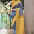 Smart Blue Traditional Fancy Saree In Linen c