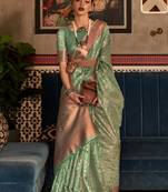 Tissue Woven Design Designer Saree With Blouse For Women