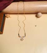 Latest gold plated american diamond mangalsutra