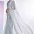 Smart And Solid Plain Ethnic Girlish Silver Colour Saree For Party Looks