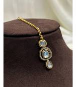 Charming high quality gold plated polki maangtikka